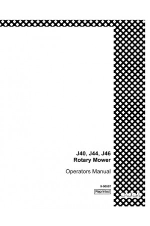 Case IH J40, J44, J46 Operator`s Manual