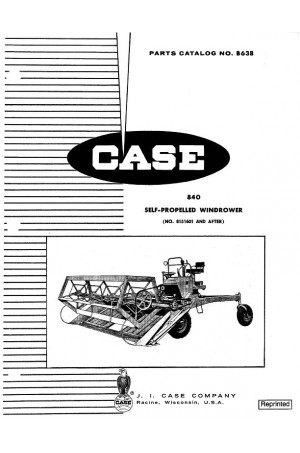 Case IH 840 Parts Catalog