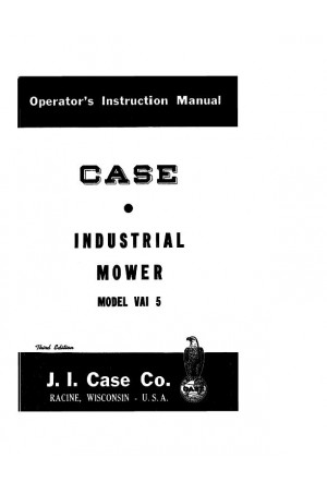 Case IH VAI 5 Operator`s Manual