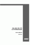 Case IH 210, 225, 230, 275, 375 Service Manual