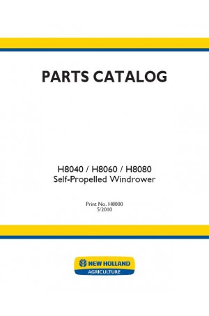 New Holland H8040, H8060, H8080 Parts Catalog