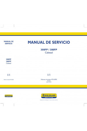 New Holland 300FP, 380FP Service Manual
