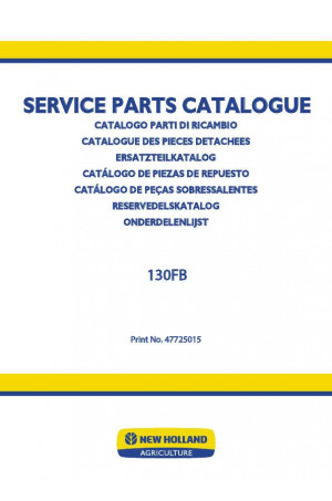 New Holland 130FB Parts Catalog