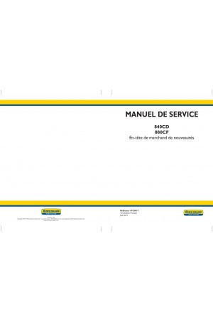 New Holland 840CD, 880CF Service Manual