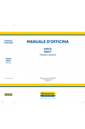 New Holland 840CD, 880CF Service Manual