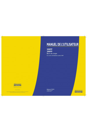 New Holland 300FP, 380FP Operator`s Manual