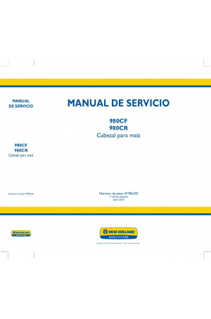 New Holland 980CF, 980CR Service Manual