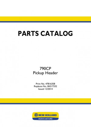 New Holland 790CP Parts Catalog