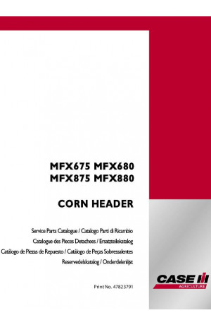 Case IH MFX675, MFX680, MFX875, MFX880 Parts Catalog