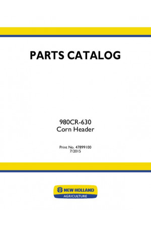 New Holland 980CR Parts Catalog