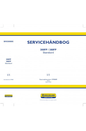 New Holland 300FP, 380FP Service Manual