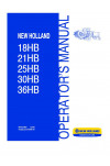 New Holland 18HB, 21HB, 25HB, 30HB, 36HB Operator`s Manual