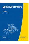 New Holland 720HD Operator`s Manual
