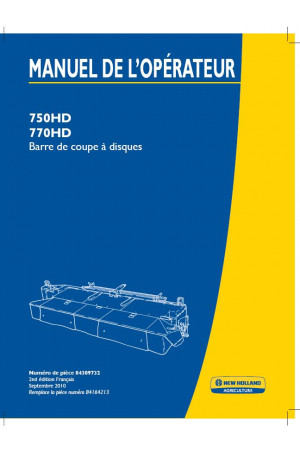 New Holland 750HD, 770HD Operator`s Manual