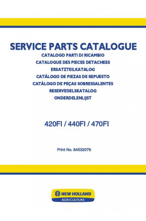 New Holland 420FI, 440FI, 470FI Parts Catalog