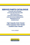 New Holland Extra-Capacity, High-Capacity, Varifeed Parts Catalog