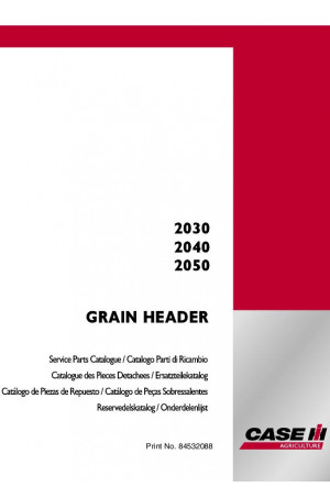 Case IH 2030, 2040, 2050 Parts Catalog