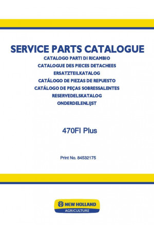 New Holland 470FI Parts Catalog