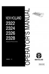 New Holland 2300 Operator`s Manual