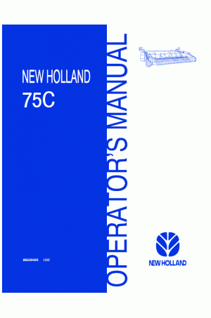 New Holland 75C Operator`s Manual
