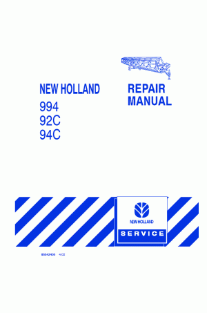 New Holland 994 Service Manual