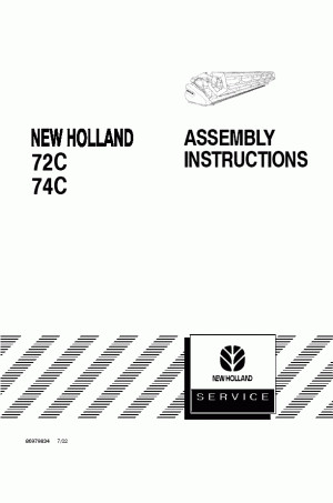 New Holland 72C, 74C Operator`s Manual