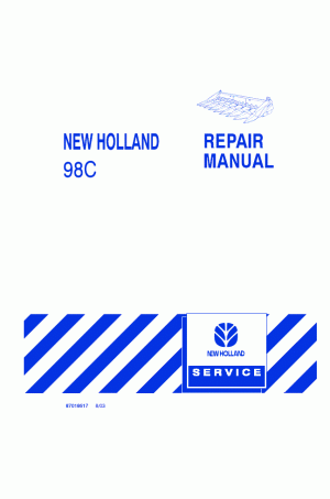 New Holland 98C Service Manual