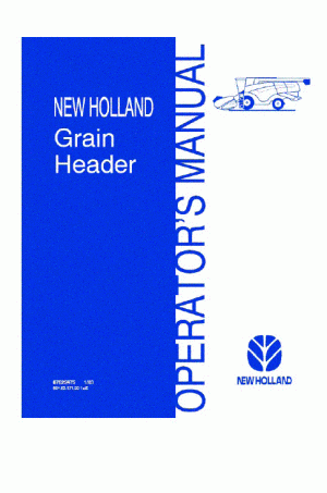 New Holland N/A Operator`s Manual