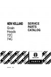 New Holland 72C, 74C Parts Catalog