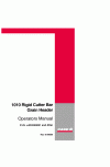 Case IH 1010 Operator`s Manual