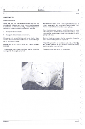 JCB Wheel Loaders 410, 412, 415, 420, 425, 430 Service Manual