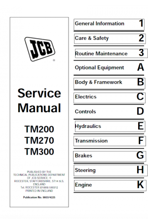 JCB TM200/270/300 Service Manual