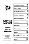 JCB JS110/130/150R3 Service Manual