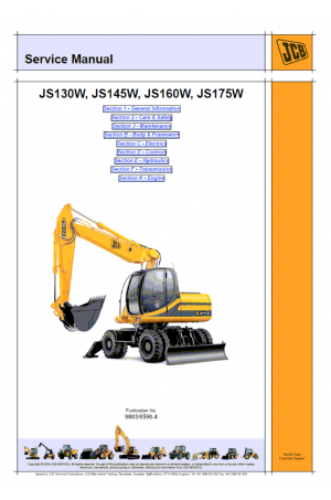 JCB JS130-175W Isuzu Tier 3 Service Manual