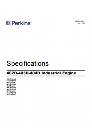 Perkins 402D, 403D, 404D Service Manual