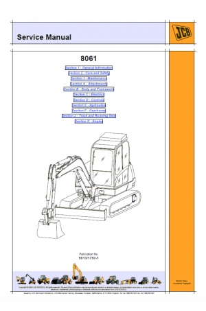JCB 8061 (Chine built) Service Manual