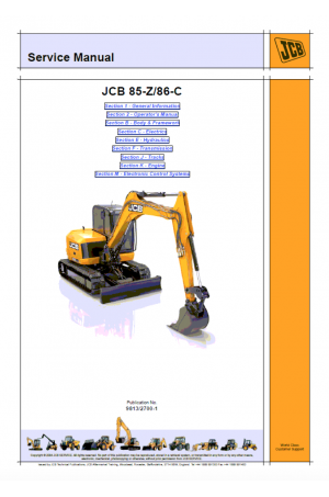 JCB 85Z-1, 86C-1 Service Manual