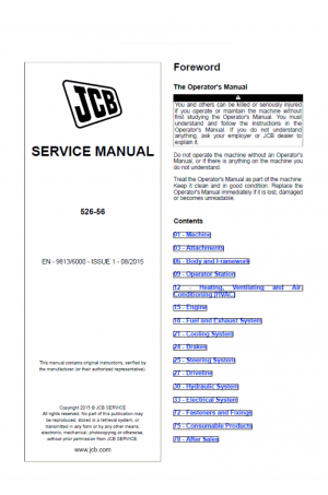 JCB 526-56 Service Manual