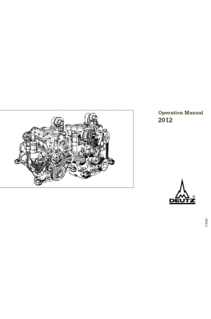 Deutz Deutz Excavators LHB 2012 Operator's and Maintenance Manual