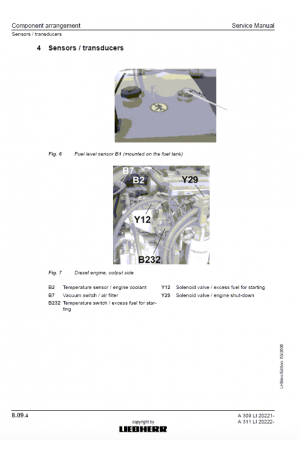 Liebherr A934C/R934C Hydraulic Ecavator Tier 3 Stage III-A Service Manual