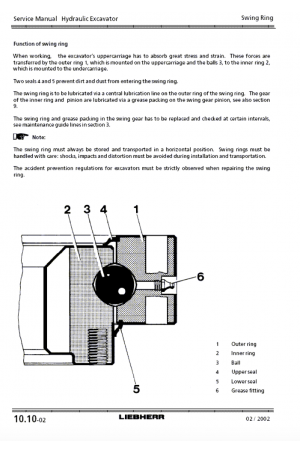 Liebherr LH150 EC Hydraulic Excavator Service Manual