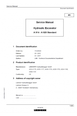 Liebherr L514 from 23517 Operator's and Maintenance Manual