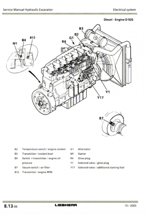Liebherr LH26EC Hydraulic Excavator Service Manual