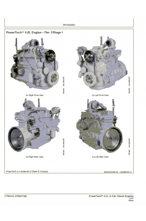 John Deere Deutz PowerTech E 4.5 and 6.8 L 4045 and 6068 Tier 3 Stage III-A Diesel Engines Operator's and Maintenance Manual