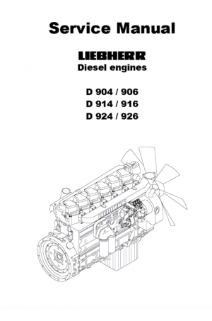 Liebherr D904-926 Diesel Engines Service Manual