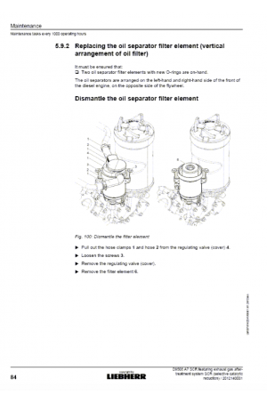Liebherr Liebherr D9508 Tier 4i Stage III-B Operator's and Maintenance Manual