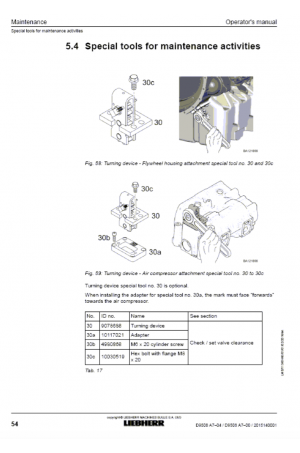 Liebherr Liebherr D9508 Tier 4f Stage IV Operator's and Maintenance Manual