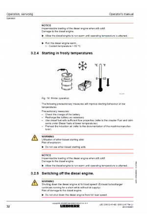Liebherr Liebherr D9512 Tier 2 Stage II Operator's and Maintenance Manual