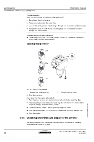 Liebherr Liebherr D9512 Tier 4f Stage IV Operator's and Maintenance Manual