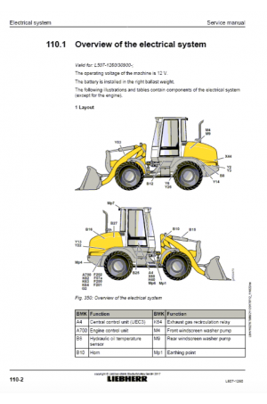 Liebherr Liebherr L507 Wheel Loader Tier 4i Stage III-B Operator's and Maintenance Manual 
